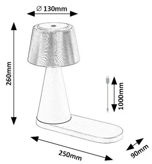 Rabalux 74214 funkcjonalna lampa stołowa LEDZavier