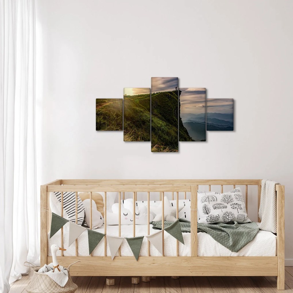 Obraz kobiet na klifie (125x70 cm)