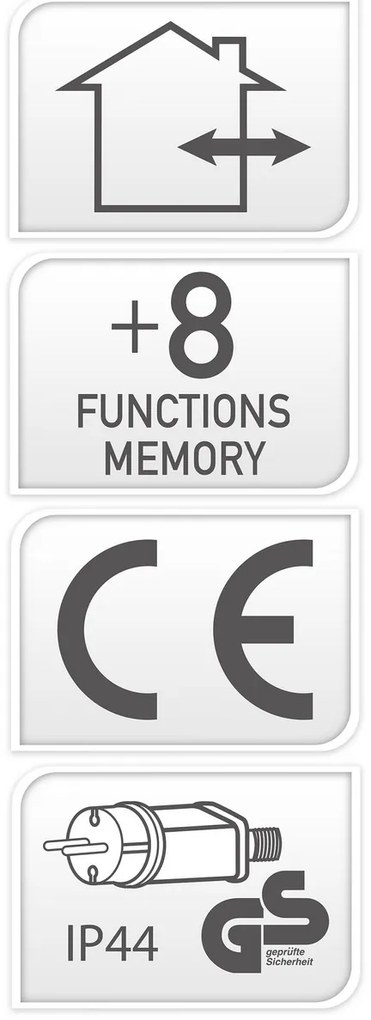 Bożonarodzeniowy łańcuch świetlny Cluster, kolorowy, 560 LED