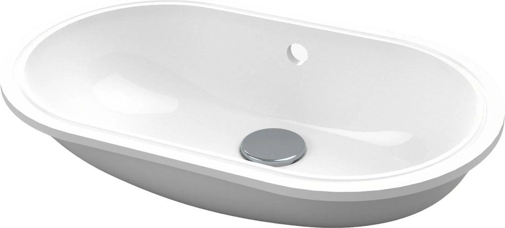Massi Umywalka podblatowa owalna biała z konglomeratu RONA Oval 51 cm| Różne kolory