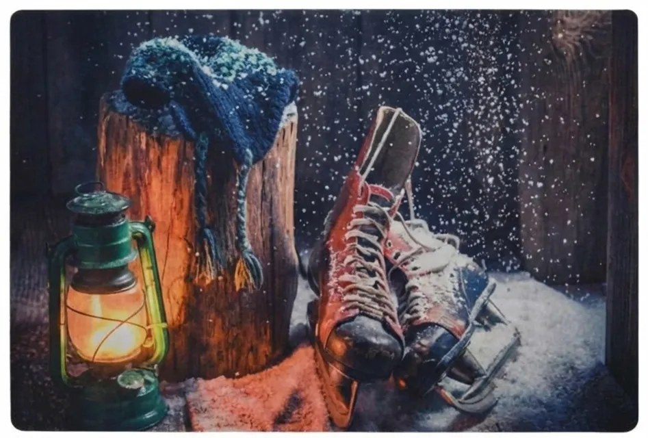 Świąteczna wycieraczka RUSTIC WELCOME 38x58 cm - różne warianty Wersja: Wieniec