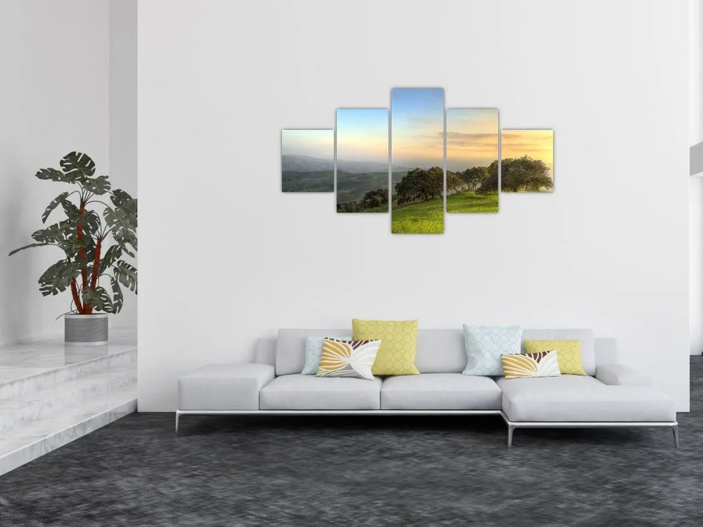 Obraz - Widok ze wzgórza (125x70 cm)