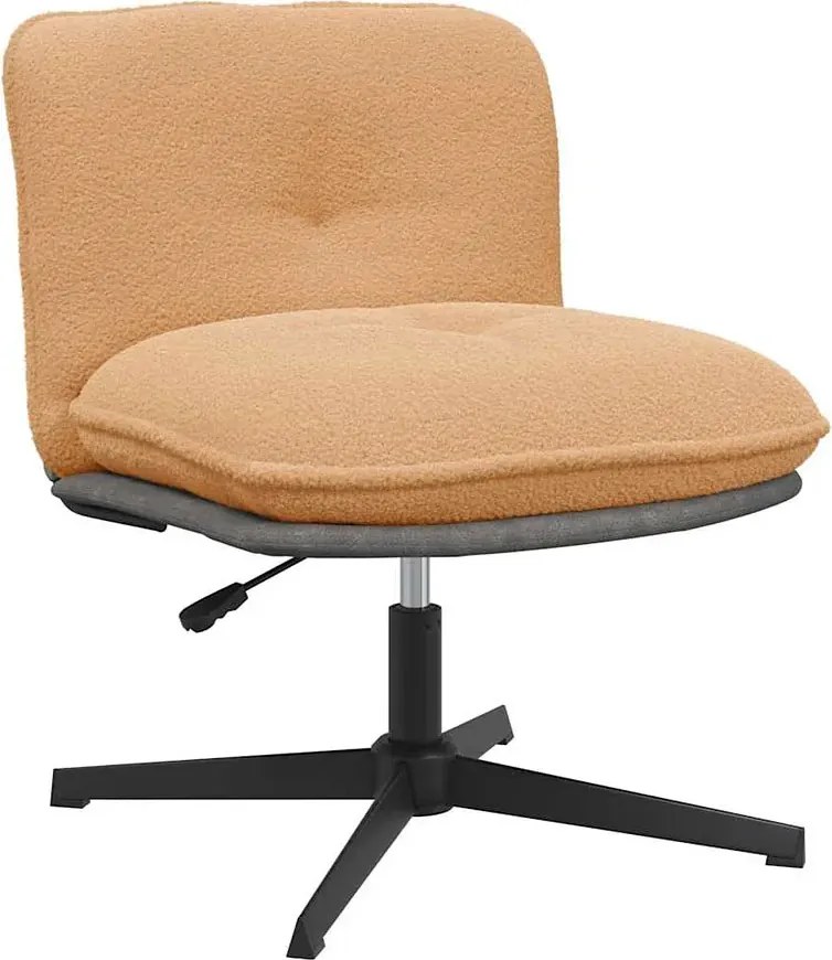 Beżowy nowoczesny fotel obrotowy F6-C86