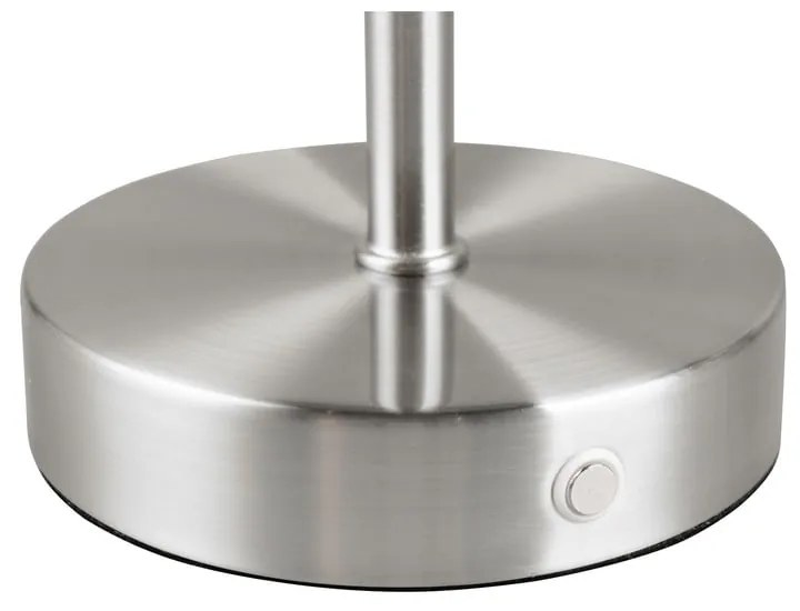 Lampa stołowa LED w kolorze srebra ze ściemniaczem (wys. 30 cm) Jeff – Reality