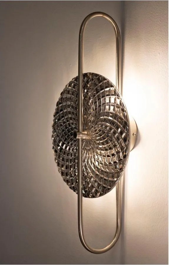 Metalowy kinkiet w kolorze srebra Silvery – Mauro Ferretti