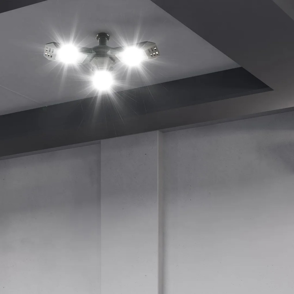 Lampa Warsztatowa 50W 4000K E27, garażowa, trójramienna