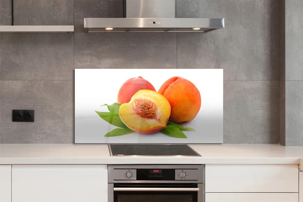 Panel szklany do Kuchni Złocista Morela