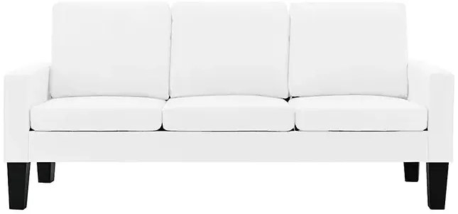 3-osobowa biała sofa z ekoskóry M0-M28