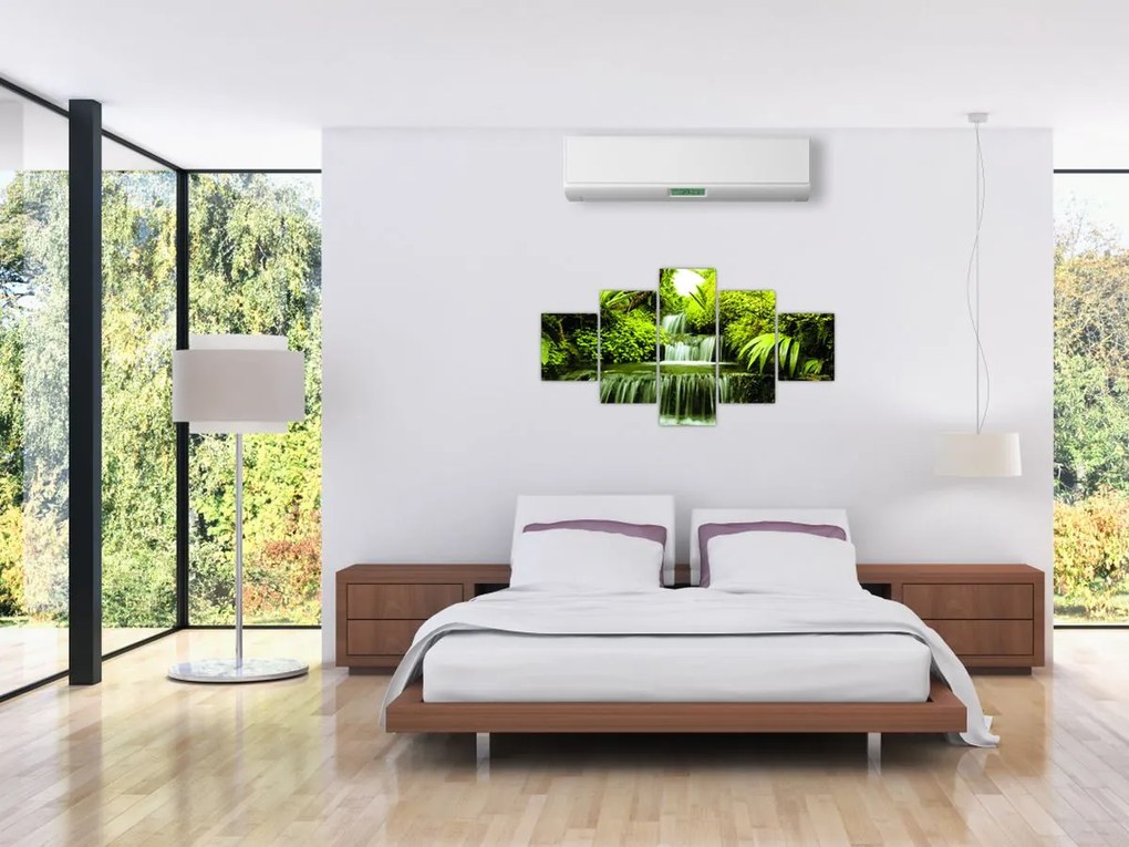 Obraz - Indonezyjskie wodospady (125x70 cm)