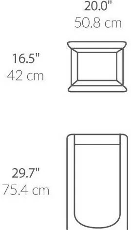 Simplehuman Składany kosz na bieliznę X-Frame, beżowy