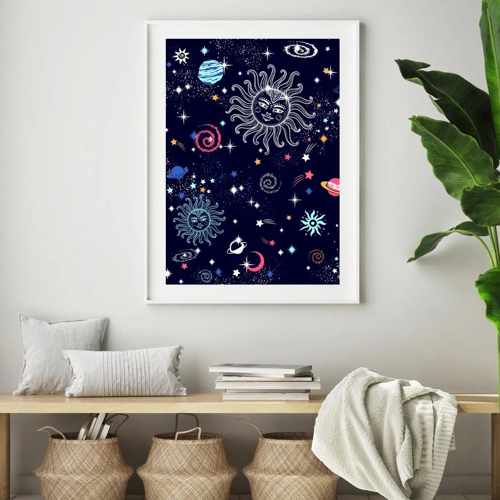 Plakat - Bajkowy kosmos (A4)