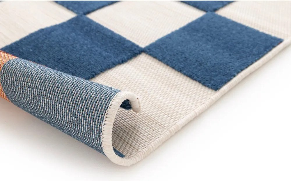 Niebieski/kremowy dywan odpowiedni na zewnątrz 160x230 cm Cuadros – Universal