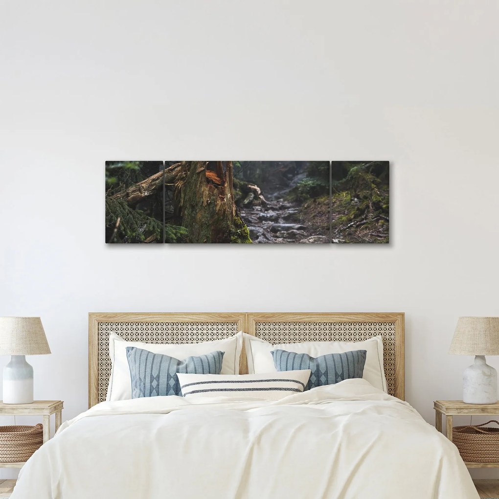 Obraz - W lesie (170x50 cm)