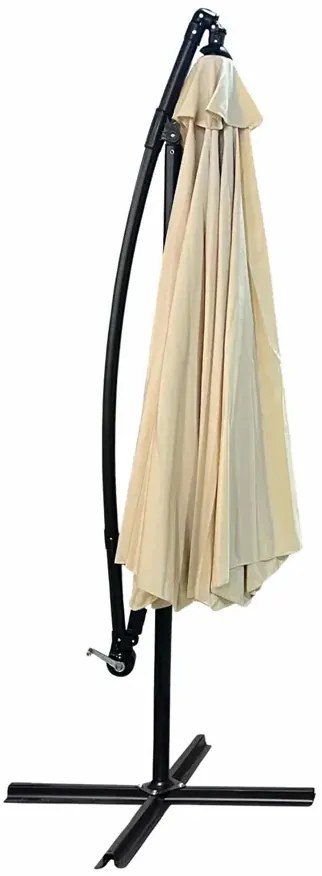 Beżowy parasol do ogrodu - Epis