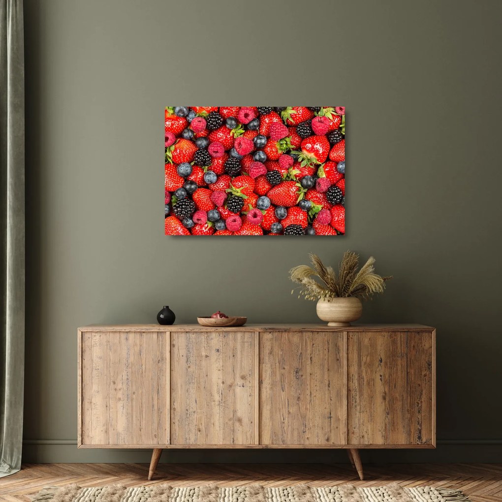 Obraz na szkle - Ładunek owoców (70x50 cm)