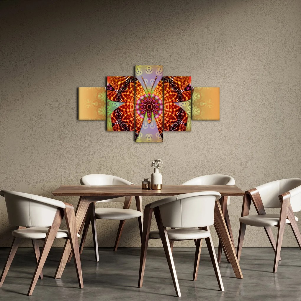 Obraz - Etno motyl (125x70 cm)
