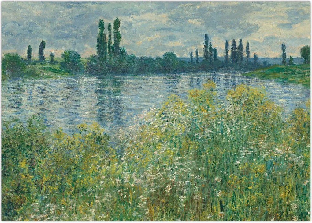 Obraz - Claude Monet, Banks of the Seine, reprodukcje (70x50 cm)