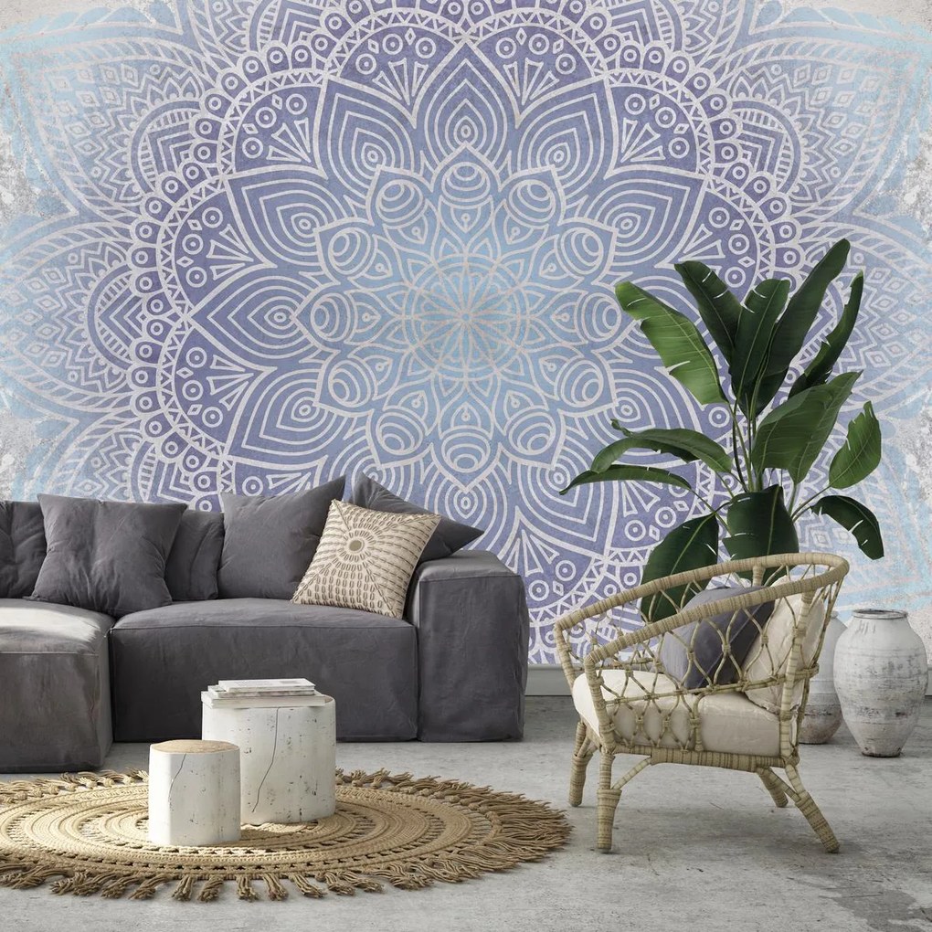Fototapeta - Mandala w betonie (196x136 cm)