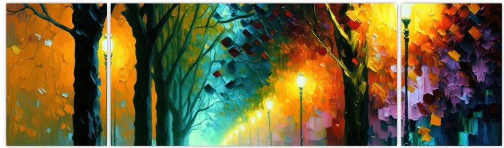 Obraz - Nocny spacer (170x50 cm)
