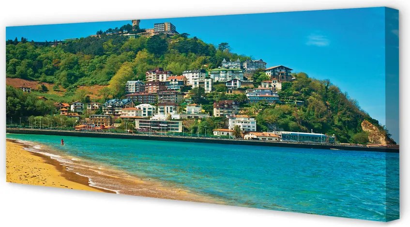 Zdjęcie na płótnie Plaża u Podnóża Szczytów