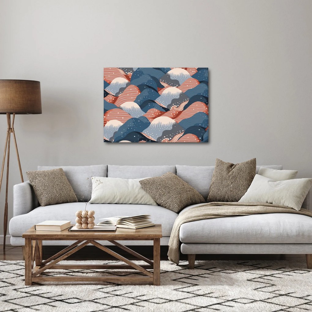 Obraz - Japońskie fale (70x50 cm)