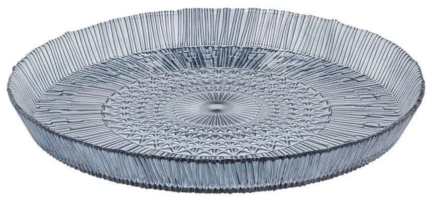 Niebieski szklany półmisek ø 30 cm Kusintha – Bitz