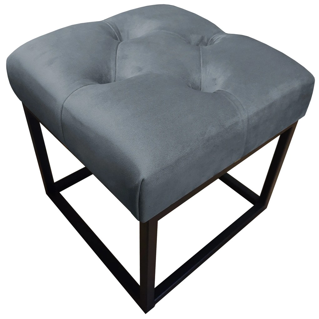 Pufa CHESTERFIELD LOFT ławka podnóżek metal BL14