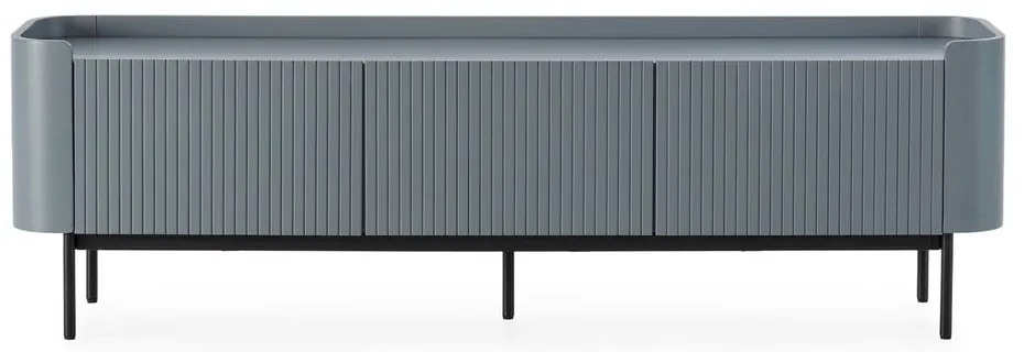 Szaroniebieska szafka pod TV 180x55x40 cm Willa – MOME