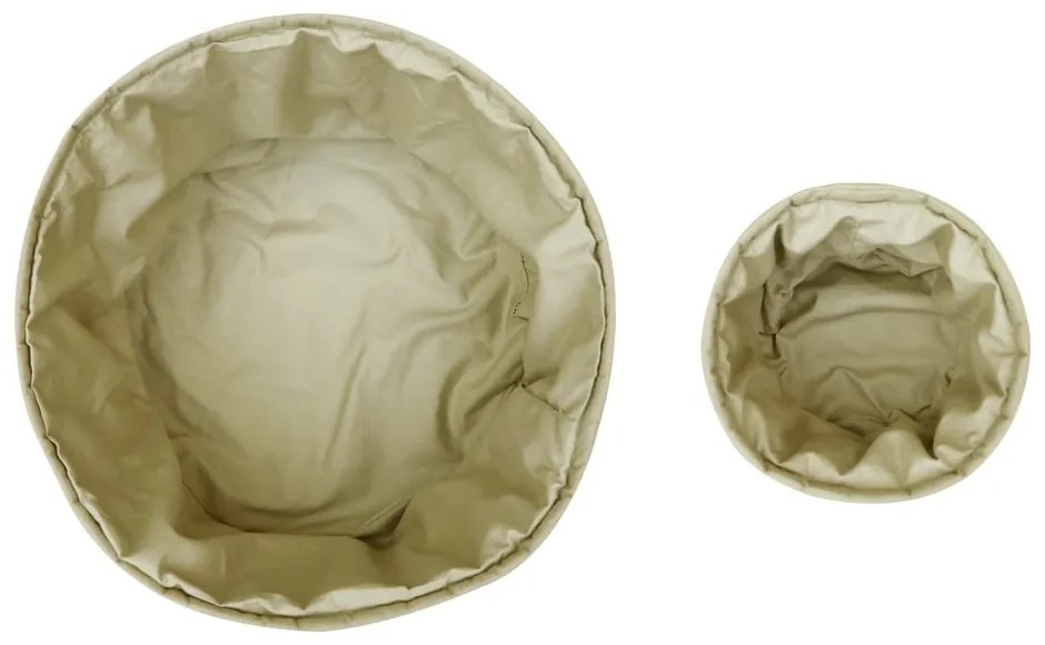 Jasnozielone tekstylne pojemniki dziecięce zestaw 2 szt. ø 30x20 cm Bambie Olive – Lorena Canals