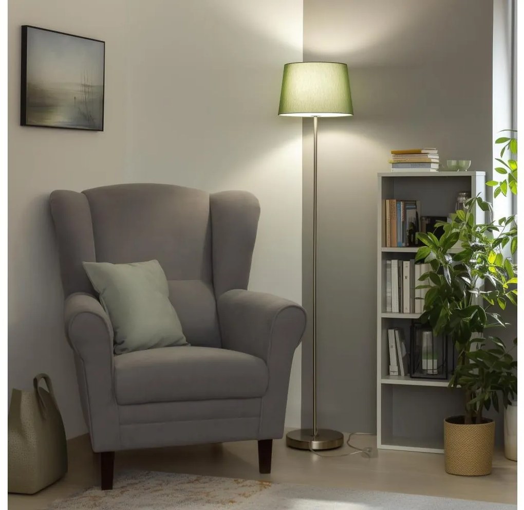 Brilagi - Lampa stojąca LED CERIA 1xE27/40W/230V śr. 30 cm zielona/matowy chrom