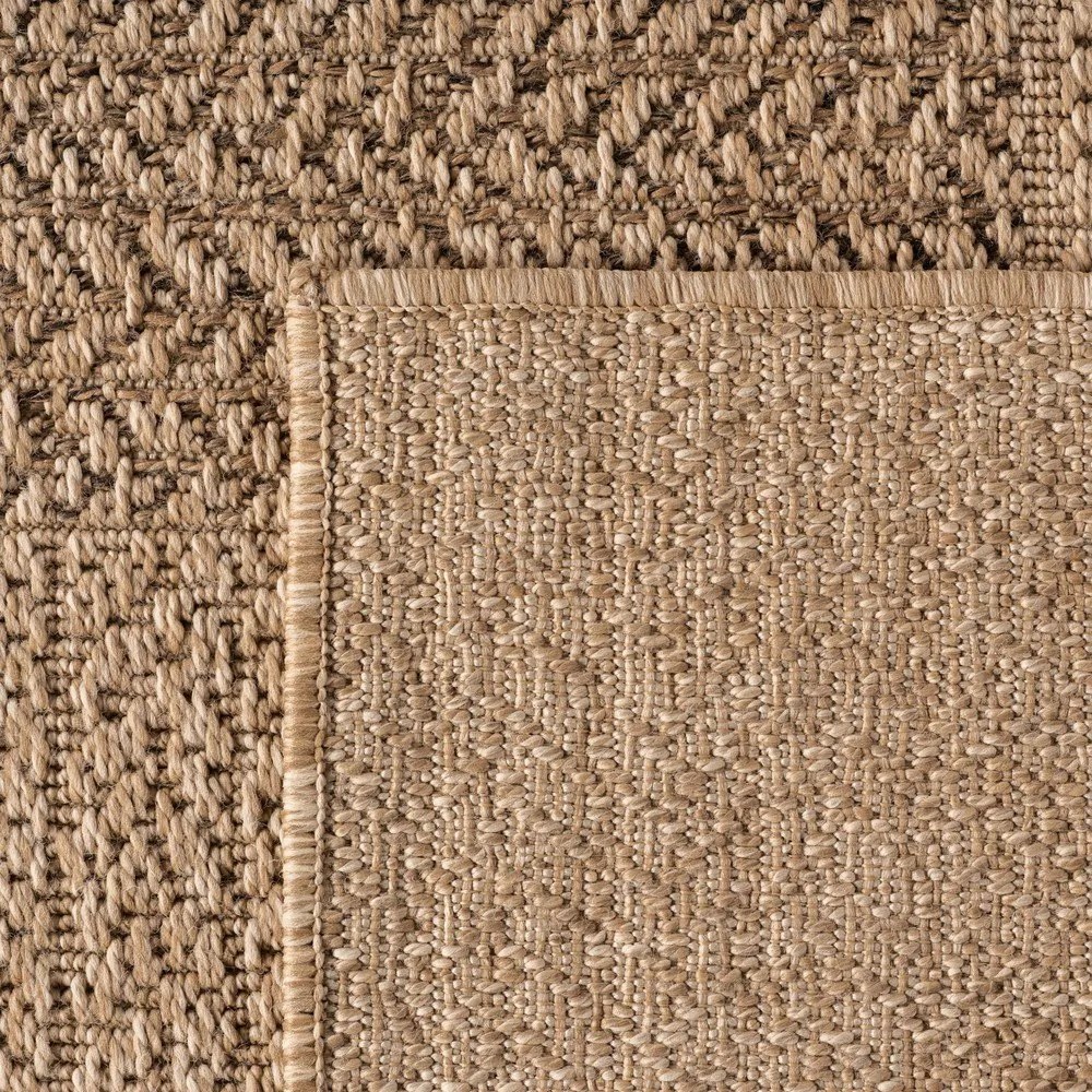 Brązowy okrągły dywan odpowiedni na zewnątrz ø 80 cm Timber 1405 – Ayyildiz Carpets
