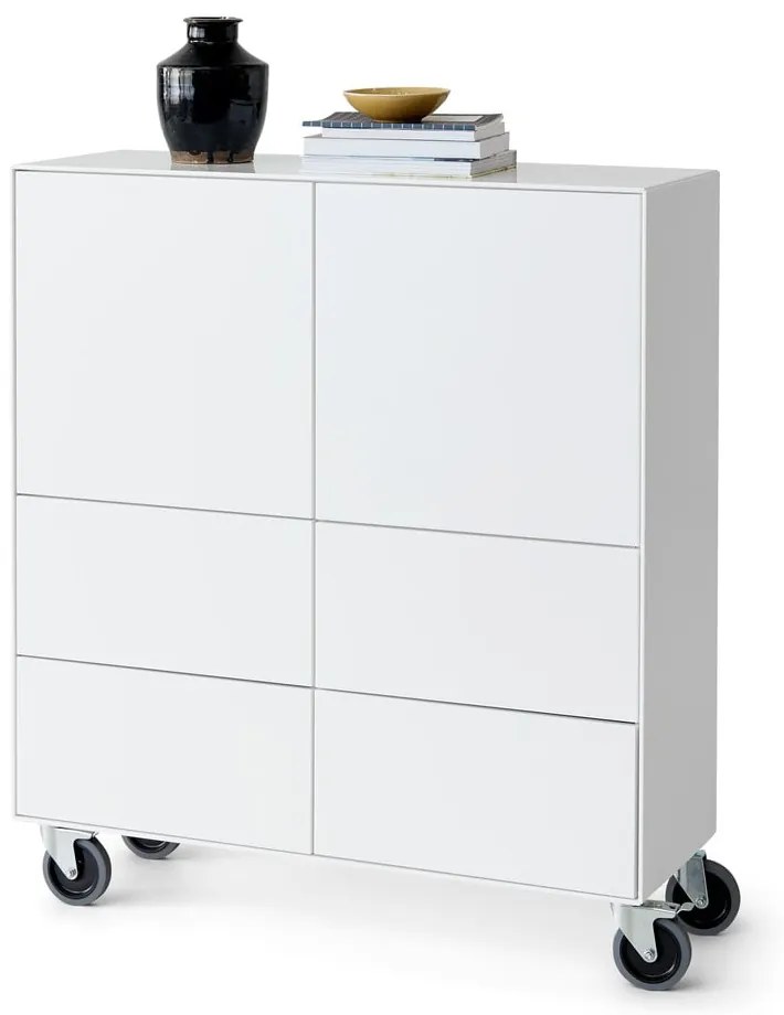 Biała wysoka komoda 91x103 cm Edge by Hammel – Hammel Furniture