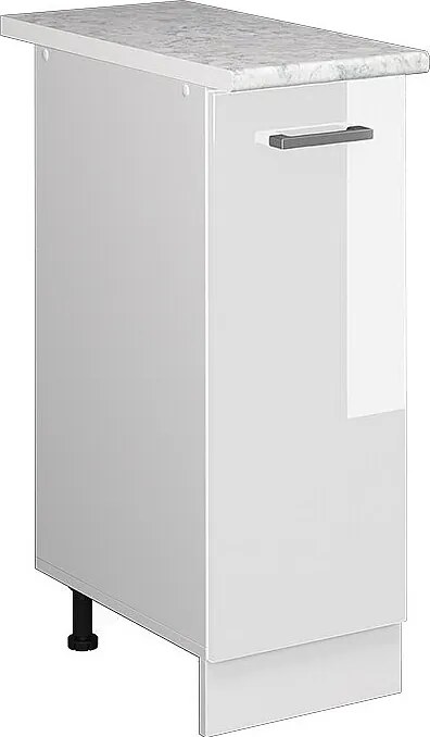 Szafka apteczna biały wysoki połysk 30x60x81.6 r-line