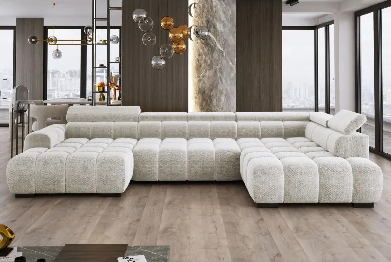 Narożnik BULL XL Prawostronny z elektryczną funkcją regulacji tkanina Eden 01 WERSAL