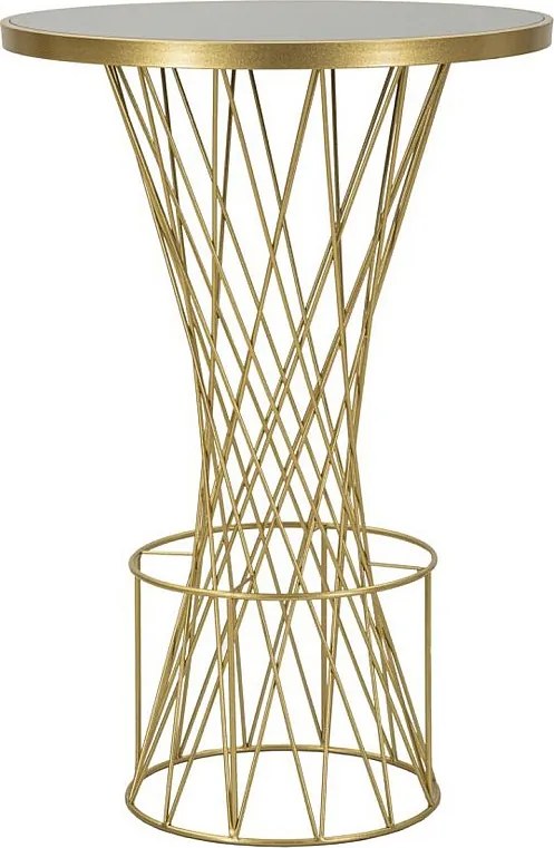 Stolik Kawowy VKH805, Złoto, 70x70x103 cm, Kendra Home