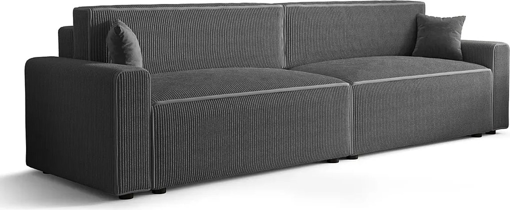 Ciemnoszara sofa rozkładana z funkcją spania Z4-Z90