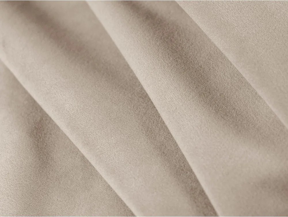 Beżowe tapicerowane łóżko dwuosobowe ze schowkiem ze stelażem 160x200 cm Mount – Micadoni