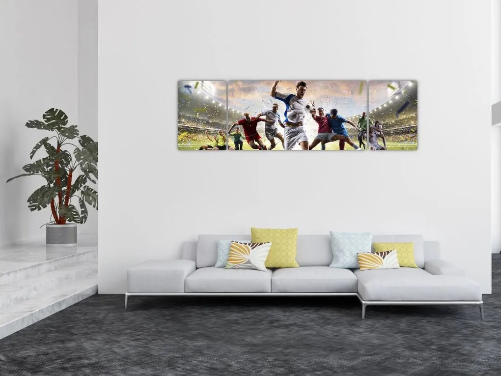 Obraz - Piłka nożna (170x50 cm)