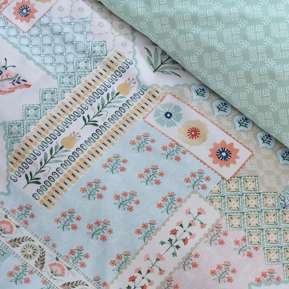 Pościel jednoosobowa 135x200 cm Folk Patchwork – Catherine Lansfield
