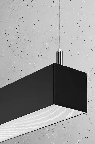 Czarna lampa wisząca LED do biura 4000 K - EX618 N2-H47