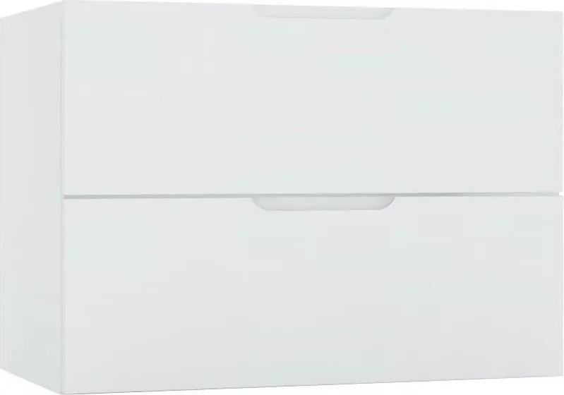 Szafka łazienkowa z 2 szufladami pod umywalkę jasnoszary mat 80 cm Z3-R29