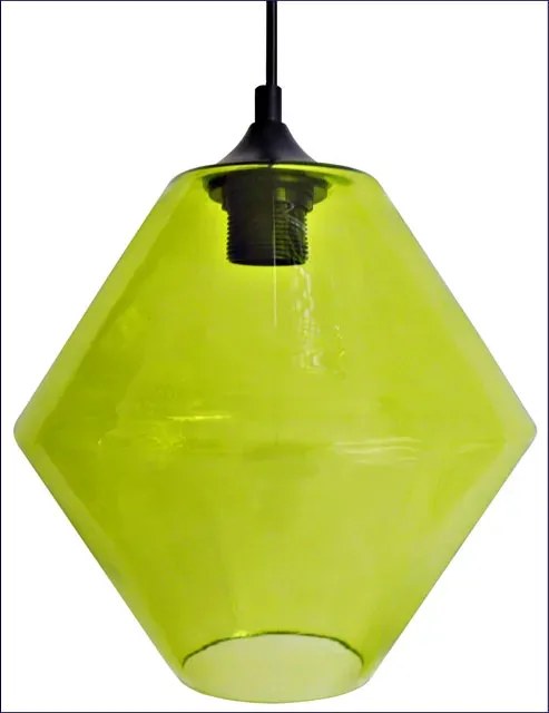 Minimalistyczna lampa wisząca z zielonym kloszem - Z043 K7-C98