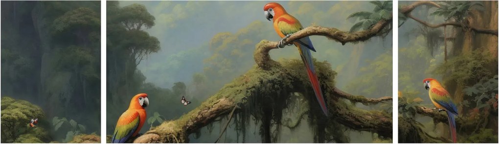Obraz - Las tropikalny (170x50 cm)