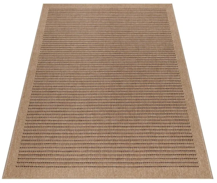 Dywan uniwersalny Pasy beżowo-antracytowy 280 cm x 370 cm