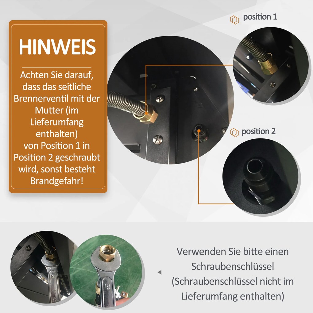 Outsunny Gril Gazowy Mały – Mały Gril Gazowy, Duży Gril Gazowy, Gril Gazowy Średni – Aosom PL