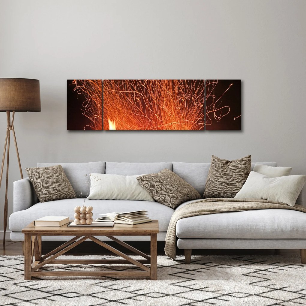 Obraz ognia (170x50 cm)