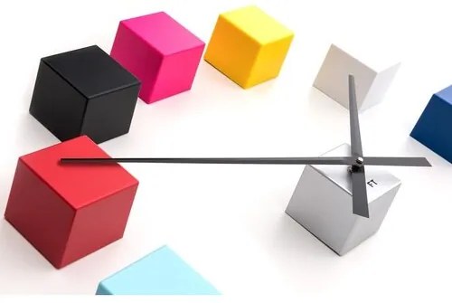Future Time FT3000MC Cubic multicolor Designowe zegar samoprzylepny, śr. 50 cm