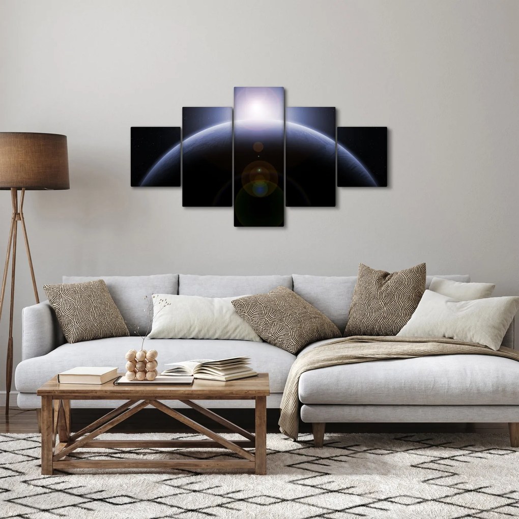 Obraz ciała kosmicznego (125x70 cm)