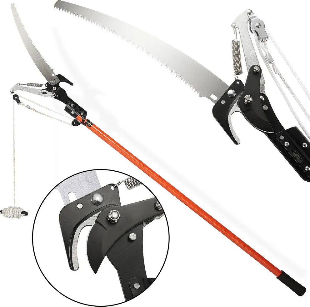 Teleskopowa piła z nożycami MOREL, 2,6m, pomarańczowa Gardebruk