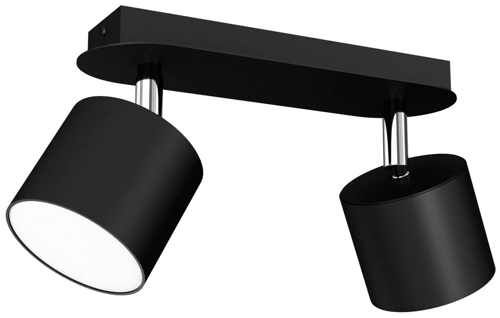 Lampa sufitowa DIXIE BLACK 2xGX53, podwójna, na listwie czarna, kierunkowa
